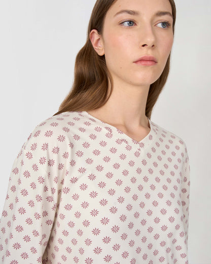 Pijama largo soft jabari malva