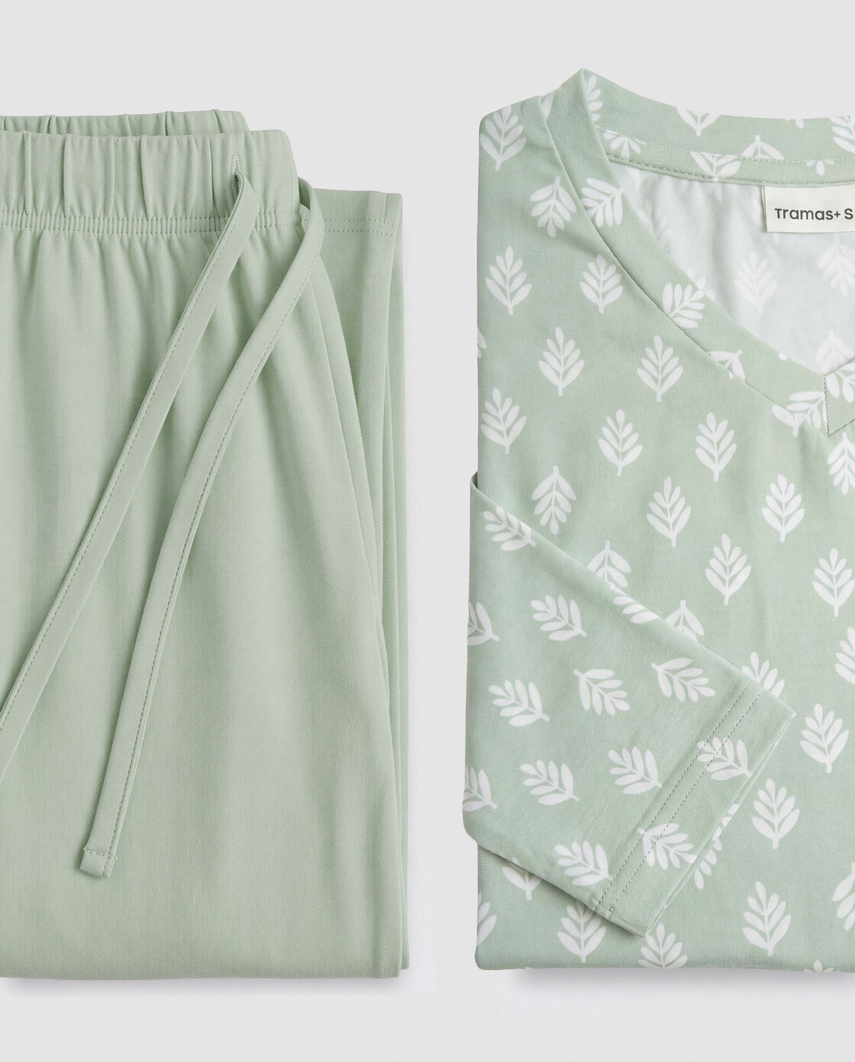 Pijama largo soft bahari verde cacería