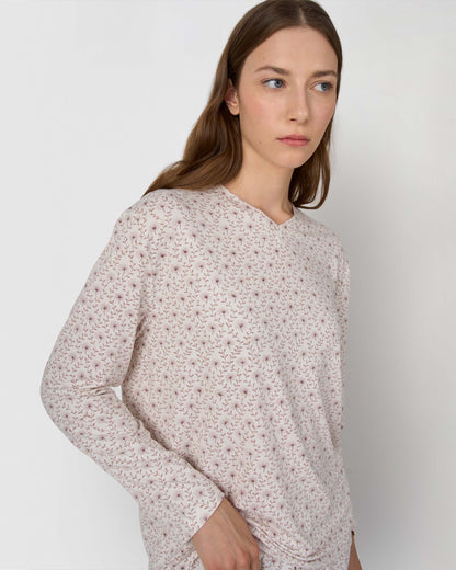 Pigiama lungo morbido nia rosa