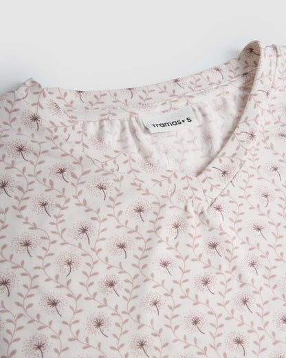 Pijama largo suave nia rosa