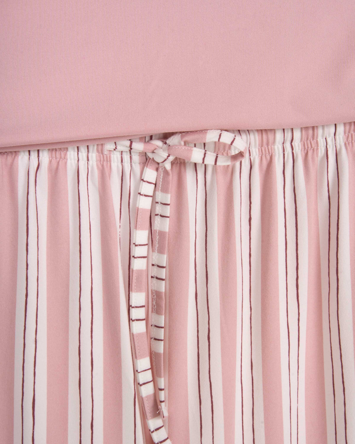 Pijama largo soft raya zuri rosa