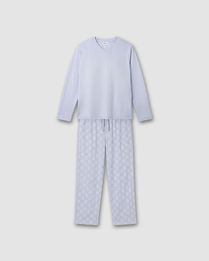 Pijama largo soft upepo índigo