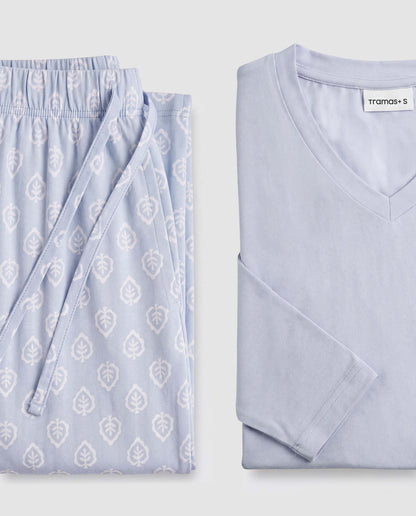 Pijama largo soft upepo índigo