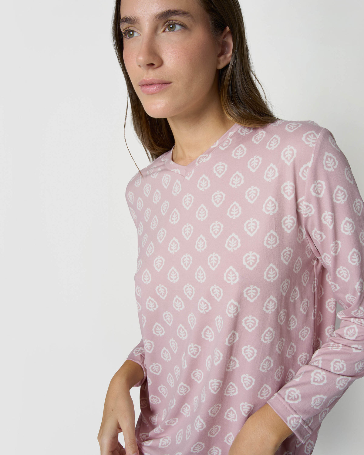 Pijama largo soft upepo rosa