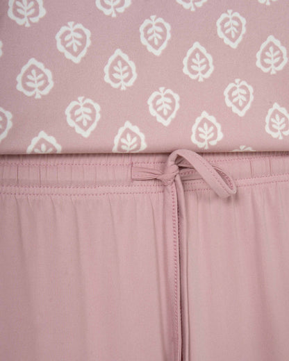 Pijama largo soft upepo rosa