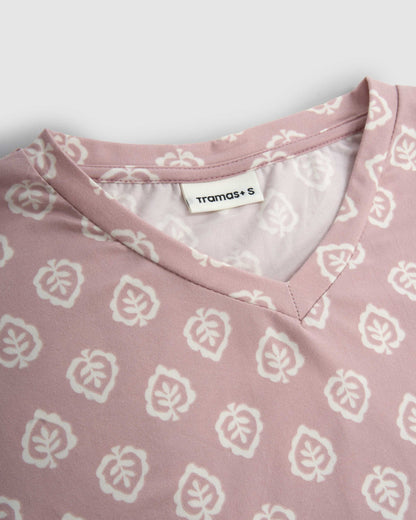 Pijama largo soft upepo rosa