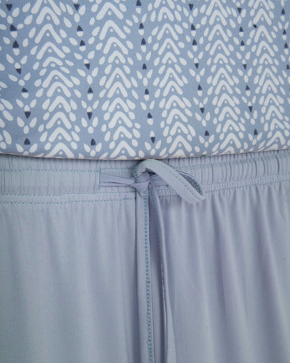 Pijama largo soft zuberi índigo