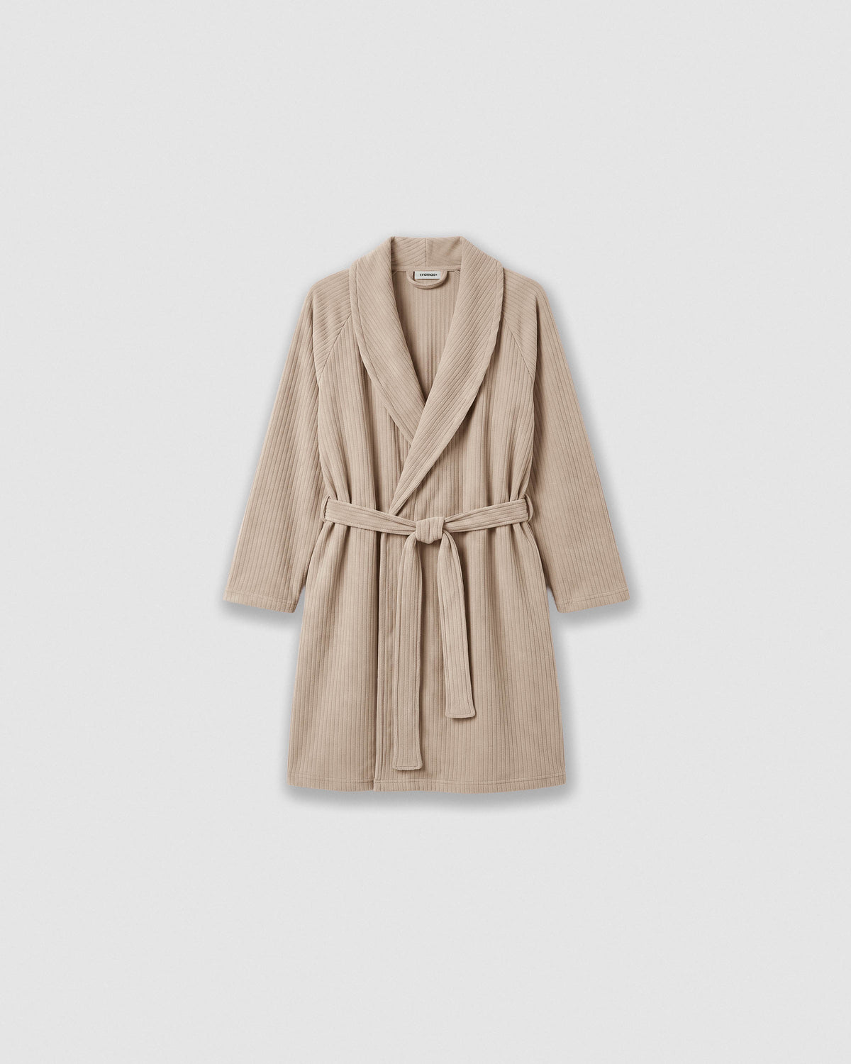 Ribbed Robe Wide Stripe Solid