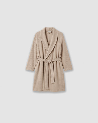 Ribbed Robe Wide Stripe Solid