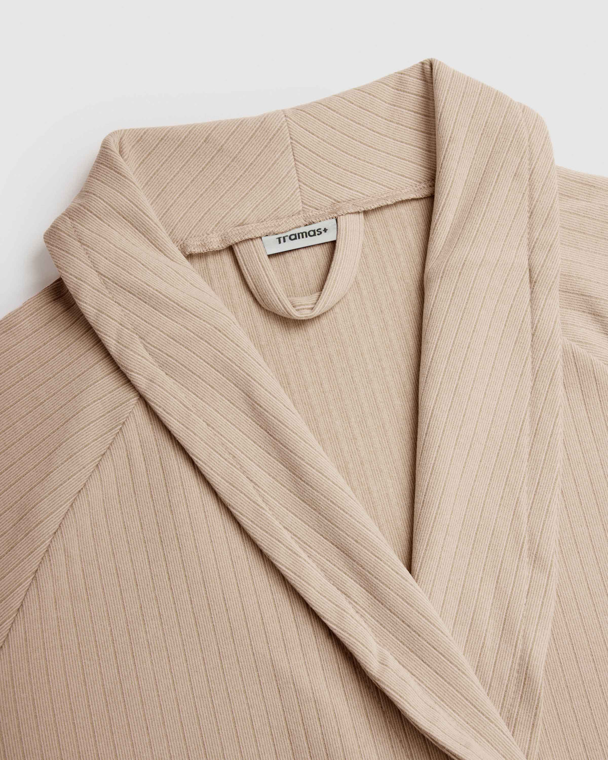 Ribbed Robe Wide Stripe Solid