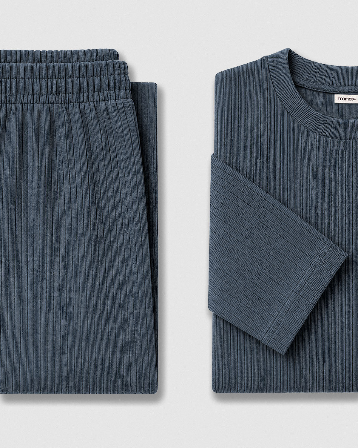 Pijama canalé raya ancha azul azafata