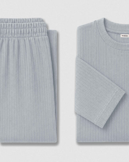 Pijama canalé raya ancha índigo