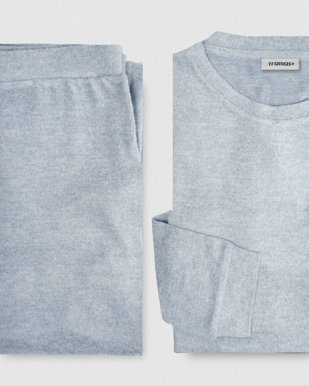 Pijama angorina liso celeste