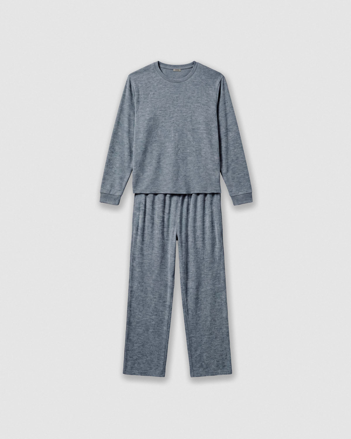 Pijama angorina liso gris mezcliyado