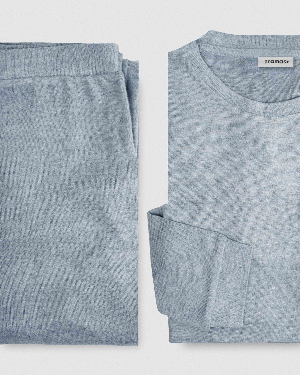 Pijama angorina liso índigo