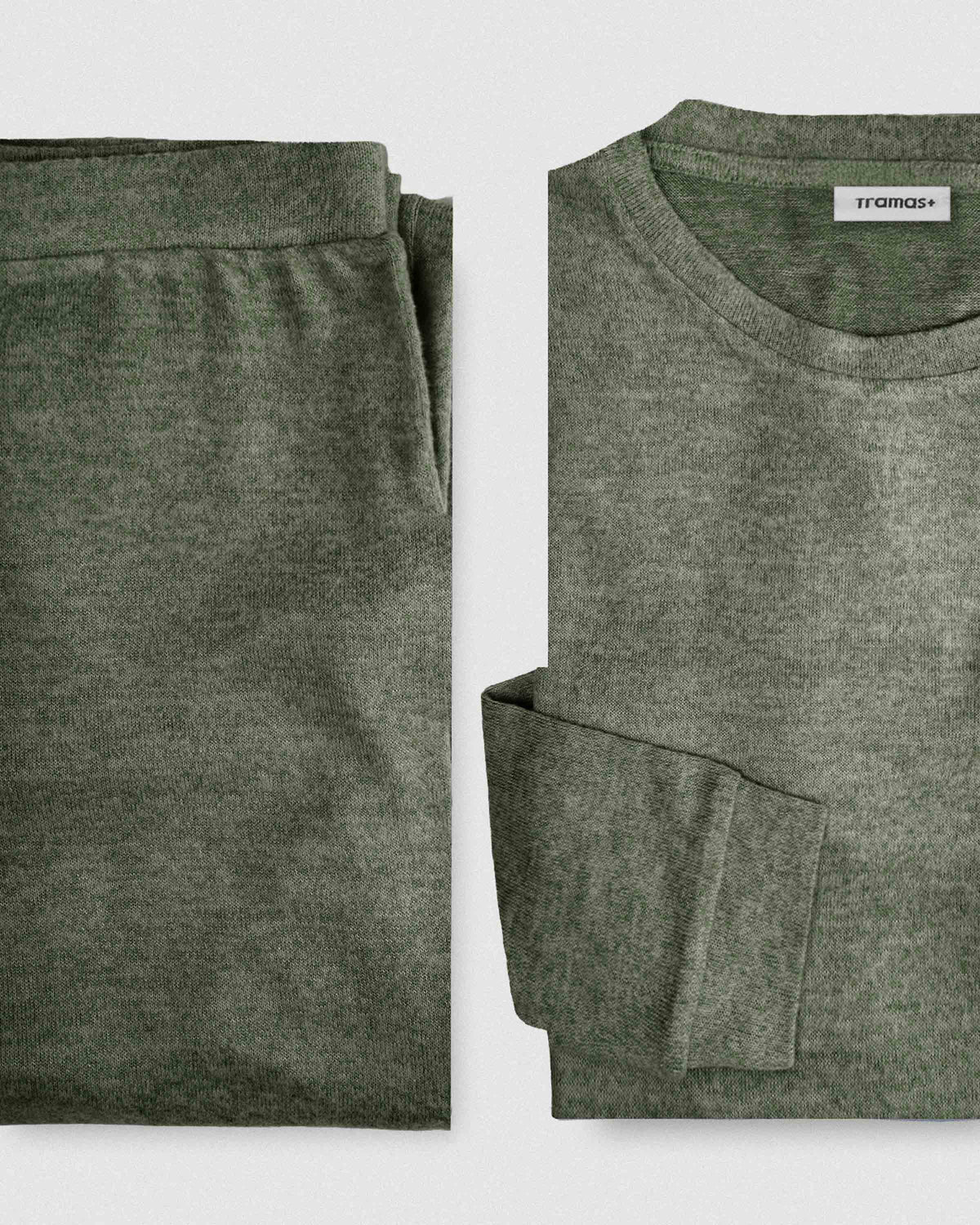 Pijama angorina liso verde