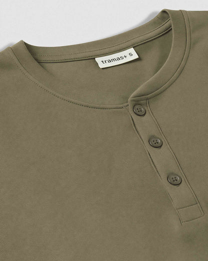 Pijama largo hombre con botones verde claro - verde oscuro