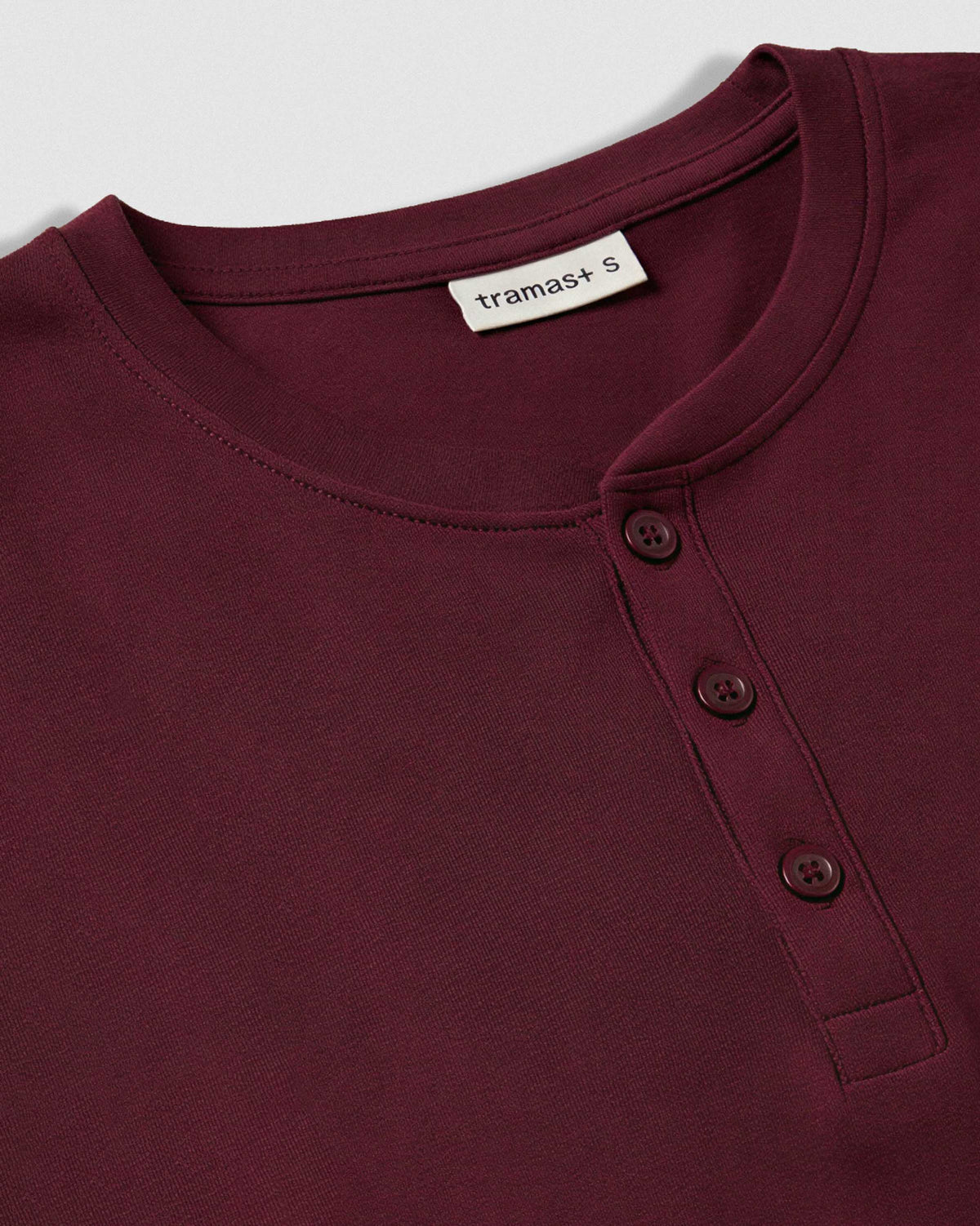 Pijama largo hombre con botones burdeos - arena