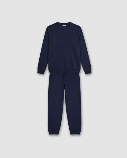 Sudadera básica deportiva azul marino