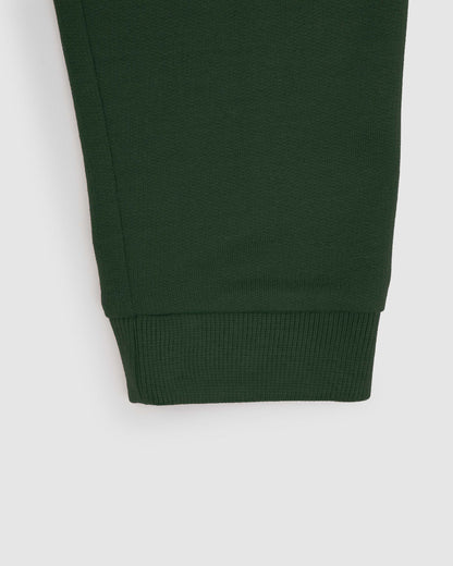 Sudadera básica deporte verde oscuro