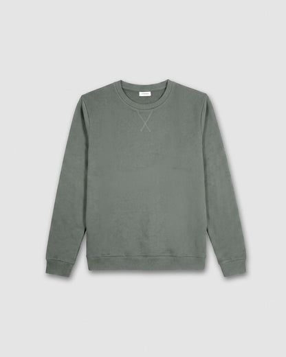 Sudadera básica deporte gris azulado