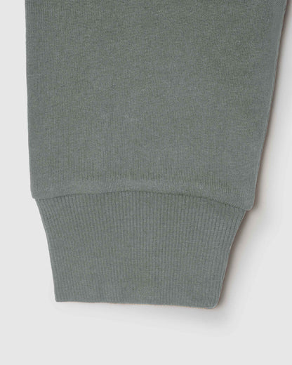 Sudadera básica deporte gris azulado