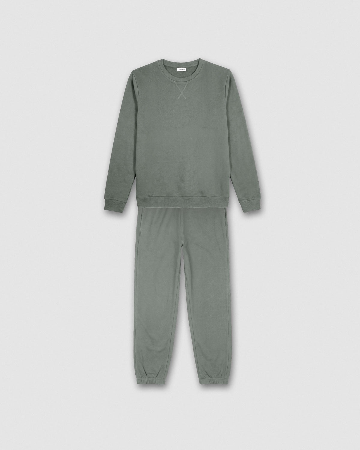 Sudadera básica deporte gris azulado