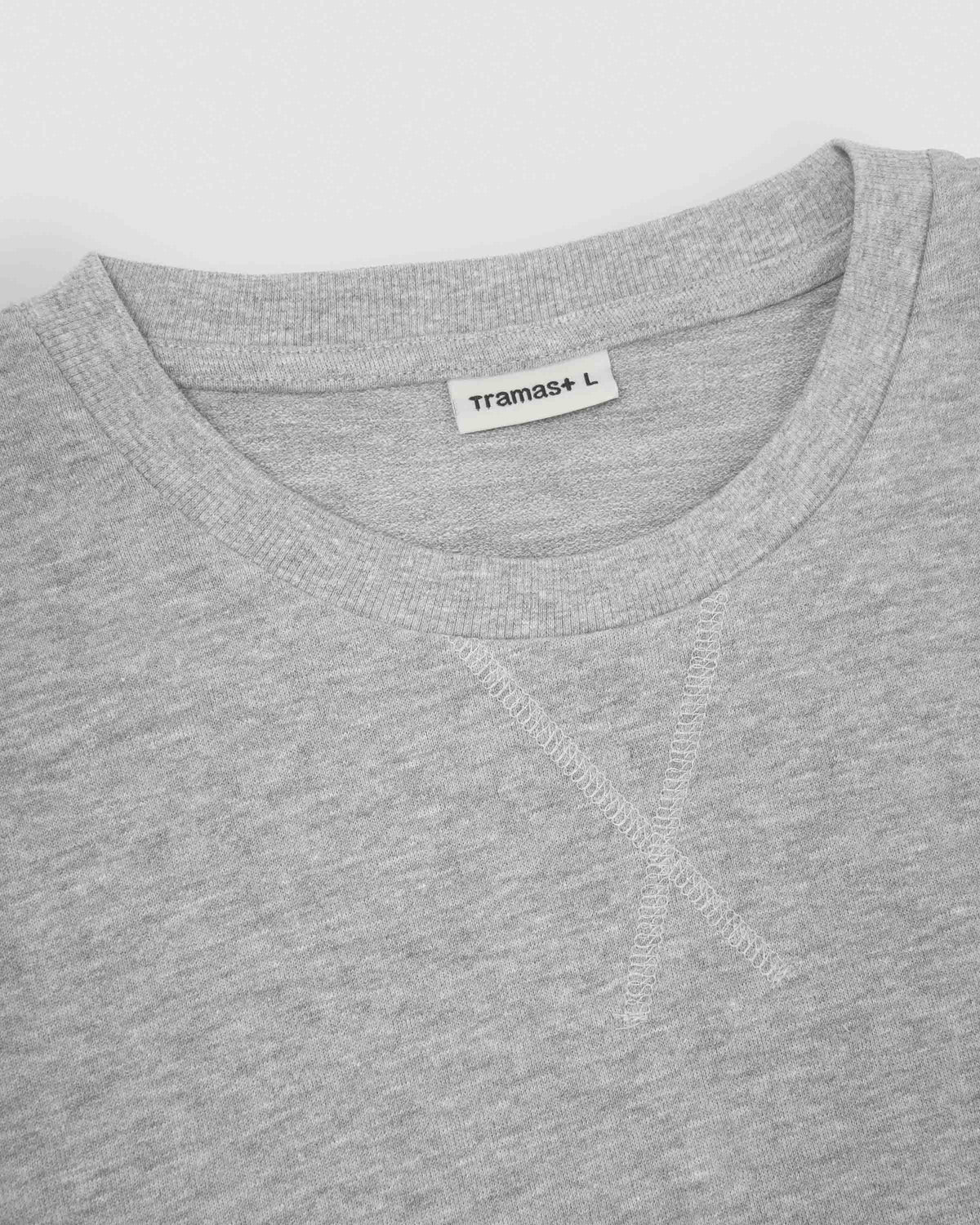 Sudadera básica deportiva gris claro