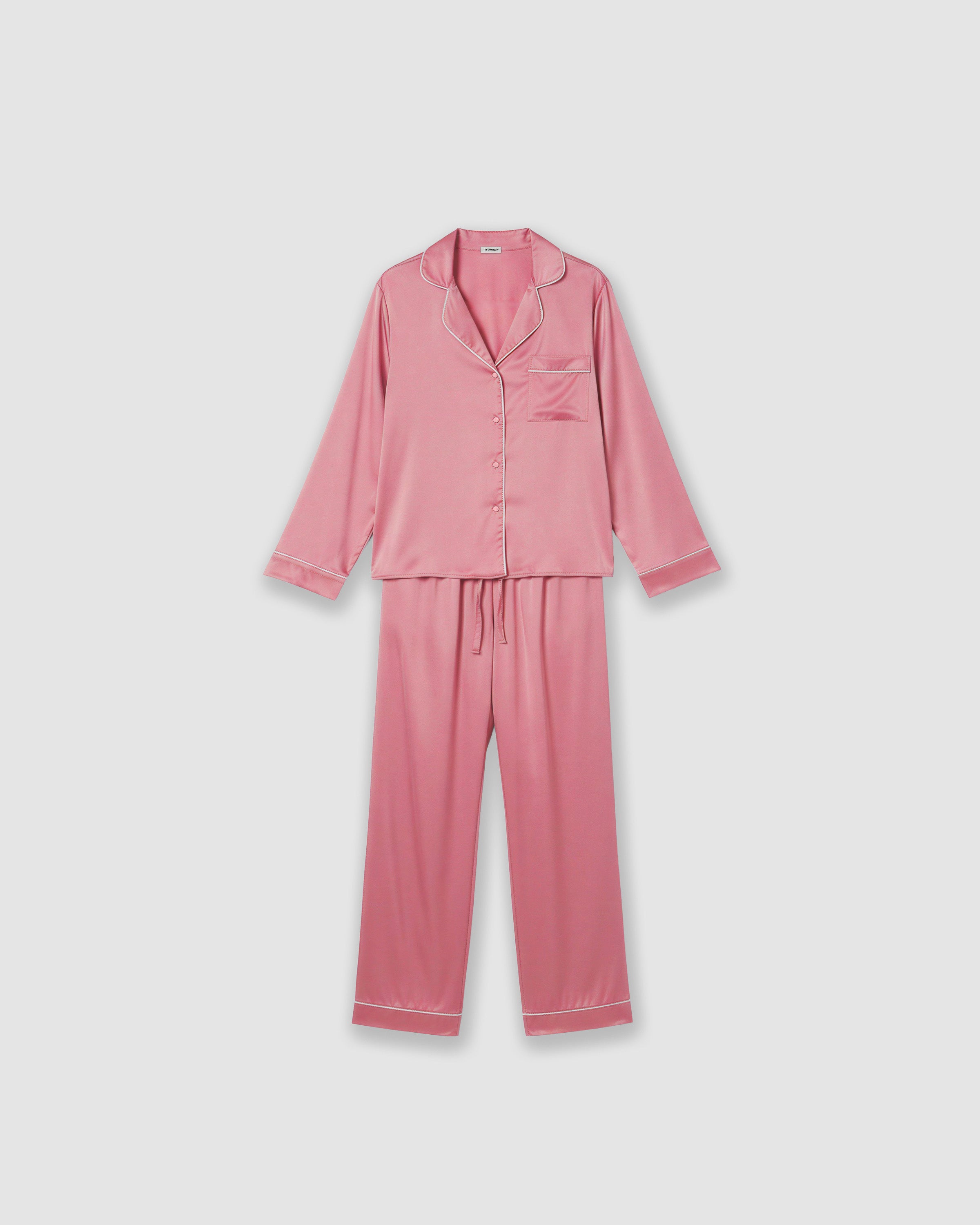 Pijama largo satén friday malva