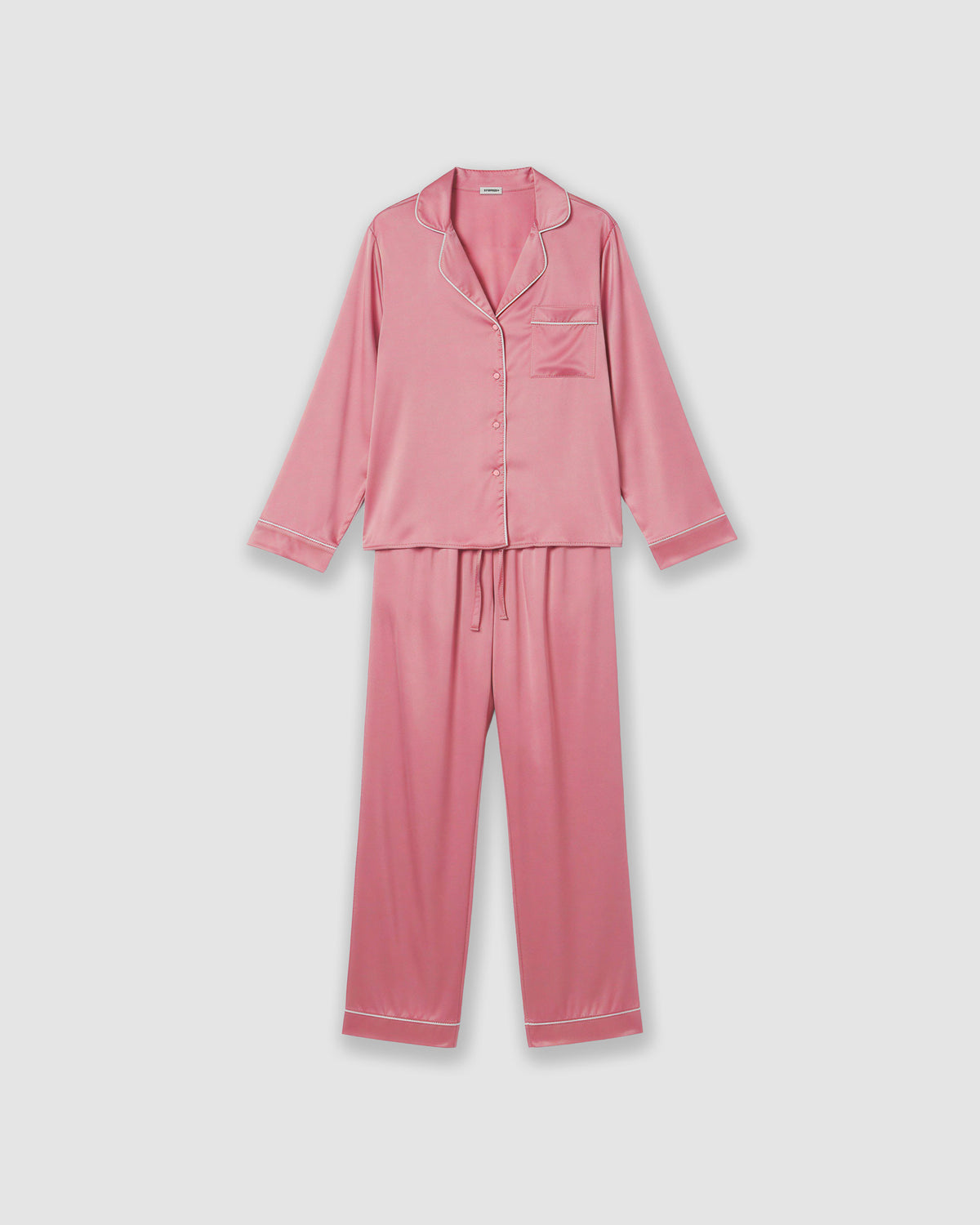 Pijama largo satén friday malva