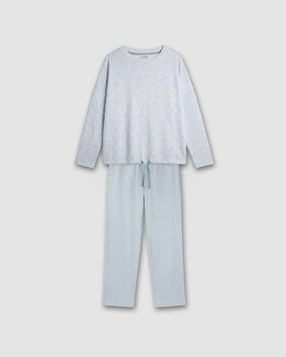 Pijama largo secret sereno celeste