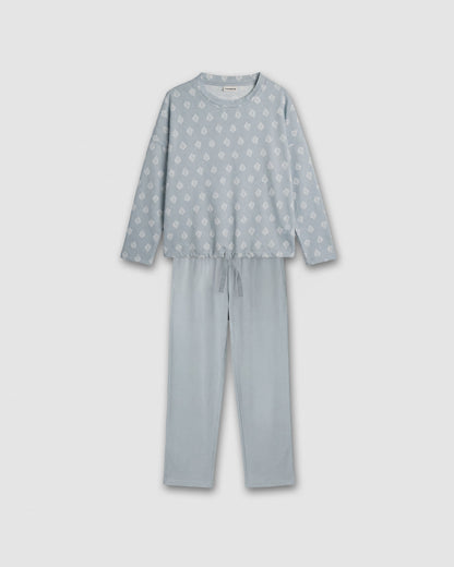 Pijama largo secret bahari índigo