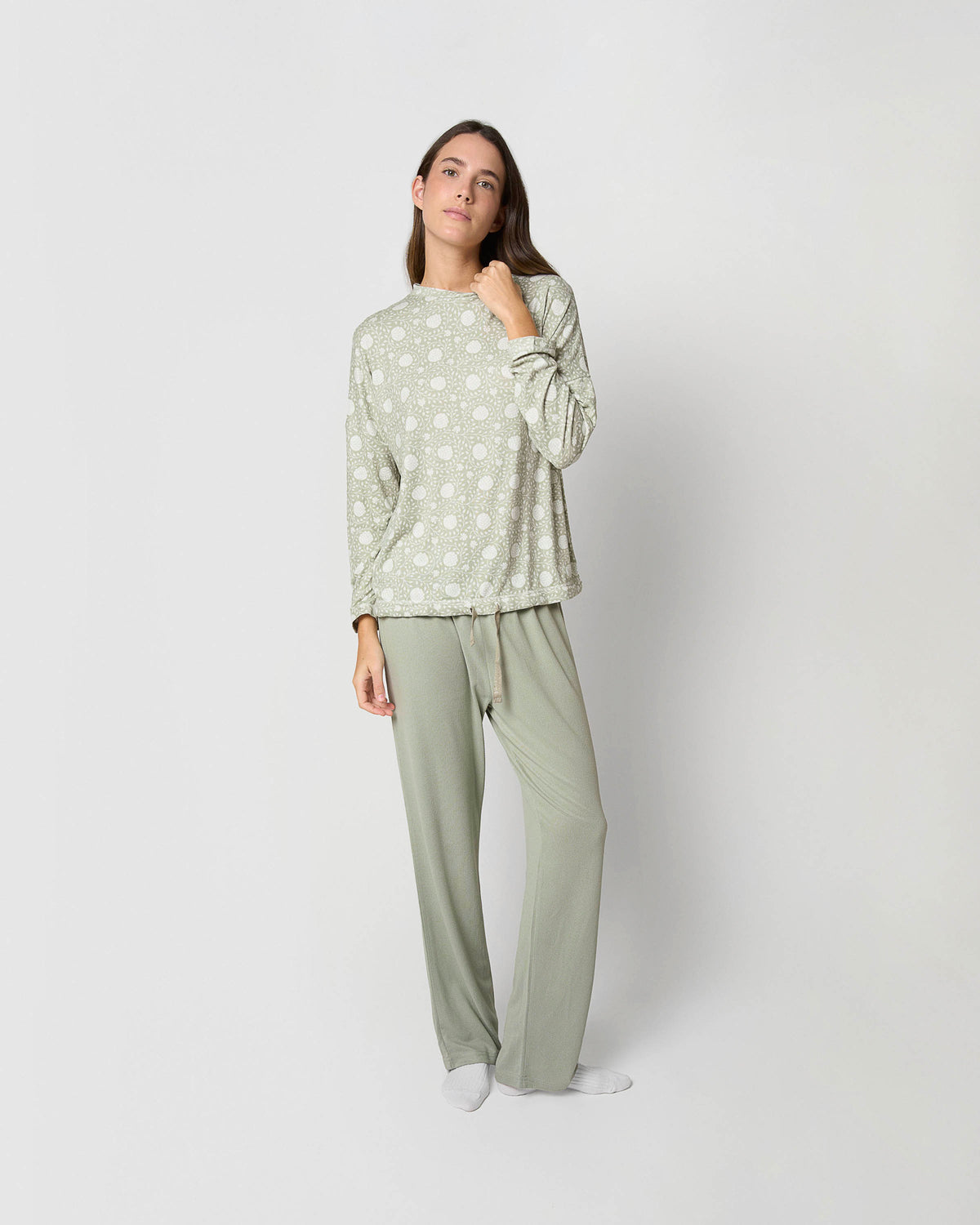 Pijama largo secret ventia verde