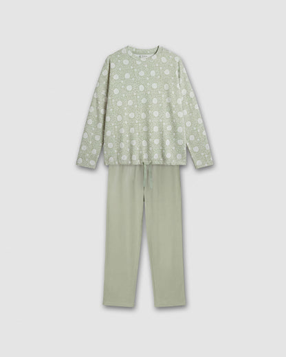 Pijama largo secret ventia verde