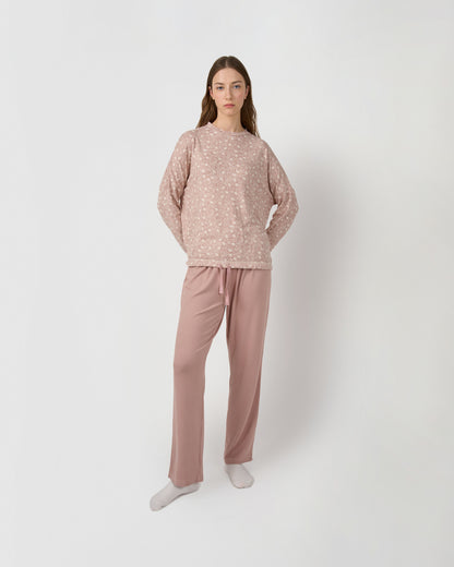 Pijama largo secret dusty rosa
