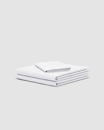 ENSEMBLE DE DRAPS EN COTON TEINT