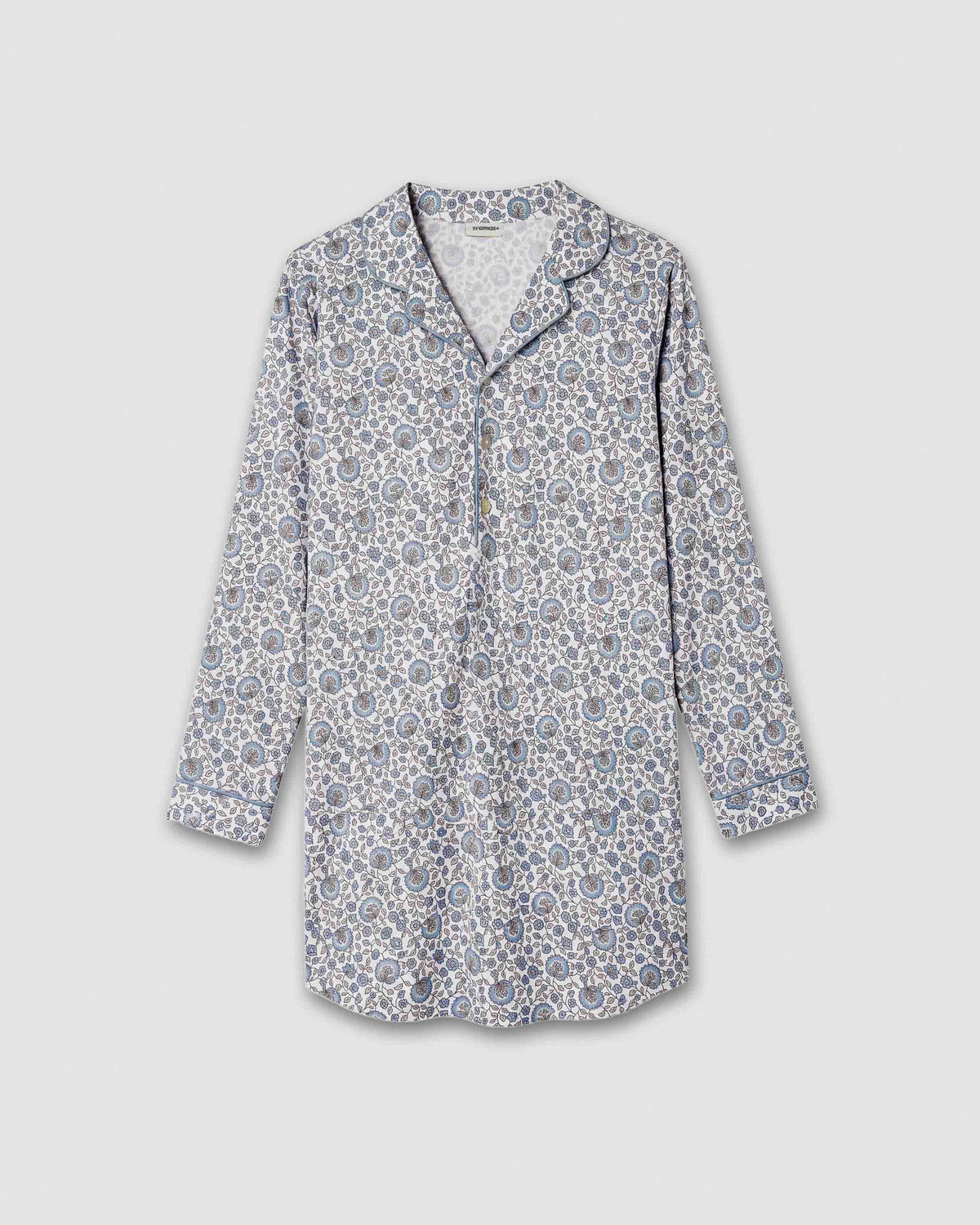 Camisón camisero algodón etri índigo