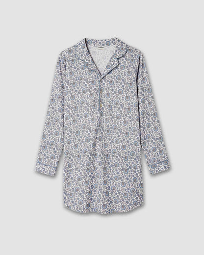 Camisón camisero algodón etri índigo