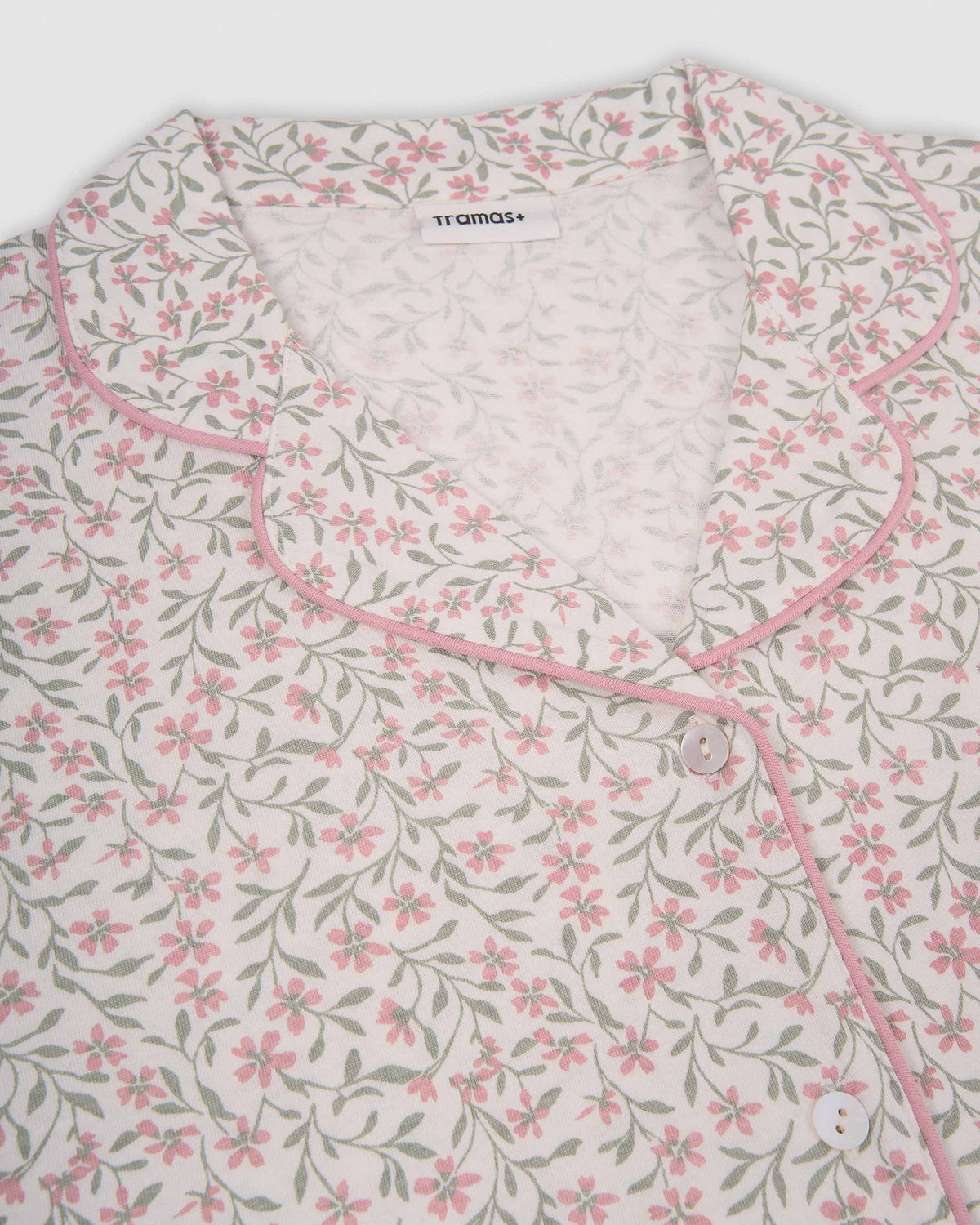 Camisón camisero premamá algodón asili rosa