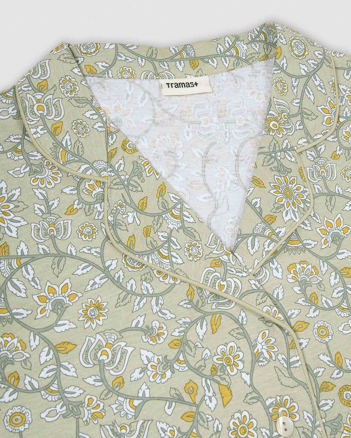Camisón camisero premamá algodón seren verde