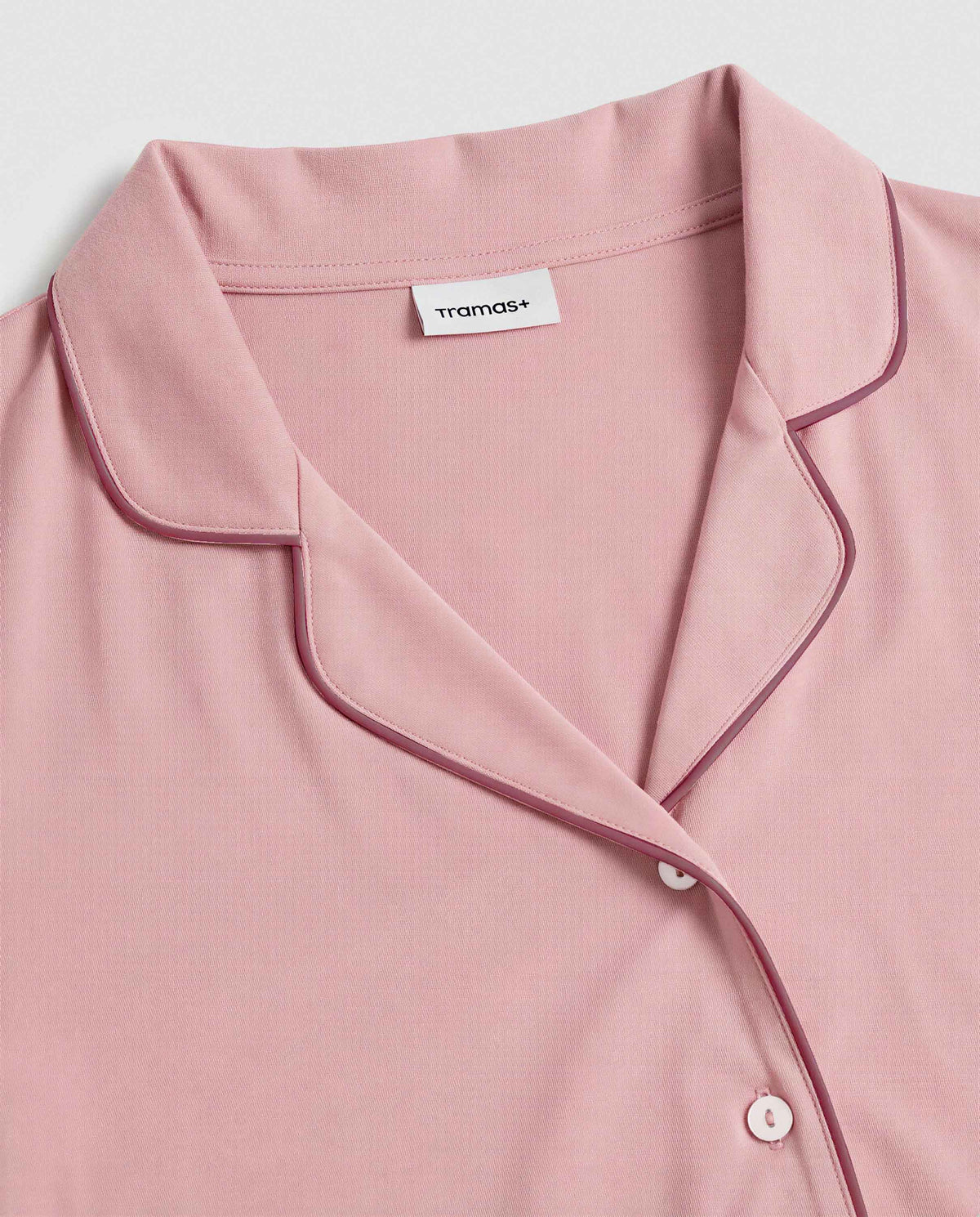 Camisón camisero algodón rosa