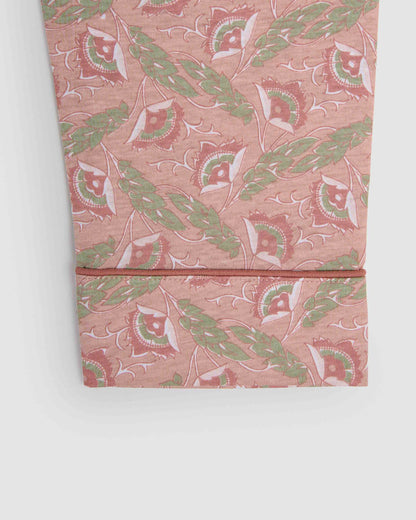 Pijama largo camisero algodón solta rosa