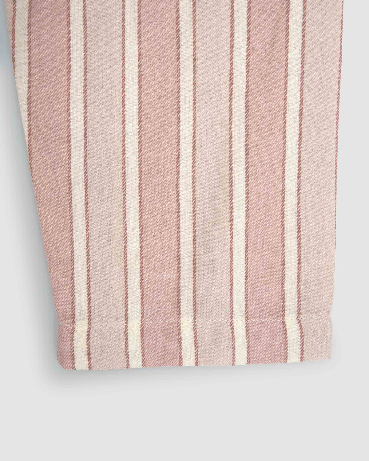 Pijama camisero franela algodón raya ondea rosa
