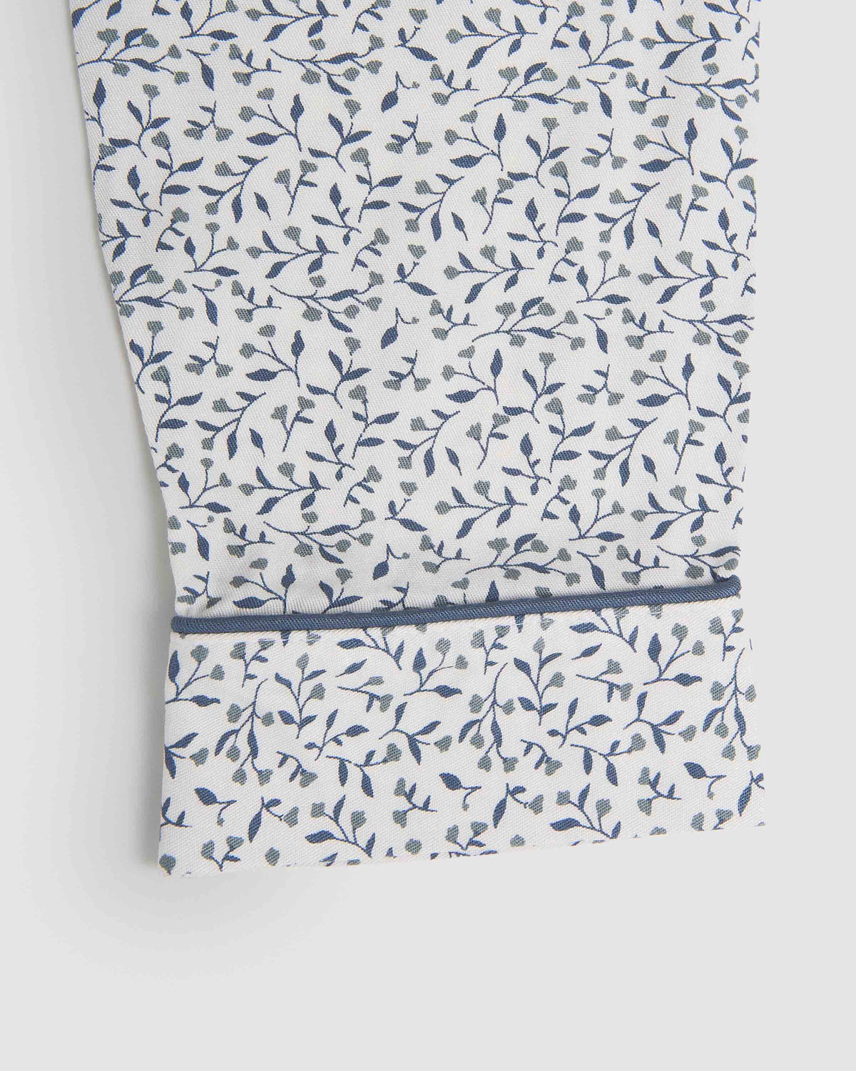 Pijama largo camisero viscosa canale azul verdoso