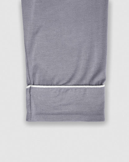 Pijama largo camisero viscosa índigo