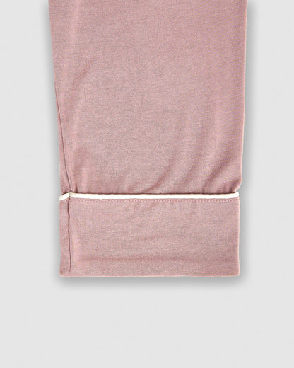 Pijama largo camisero viscosa malva