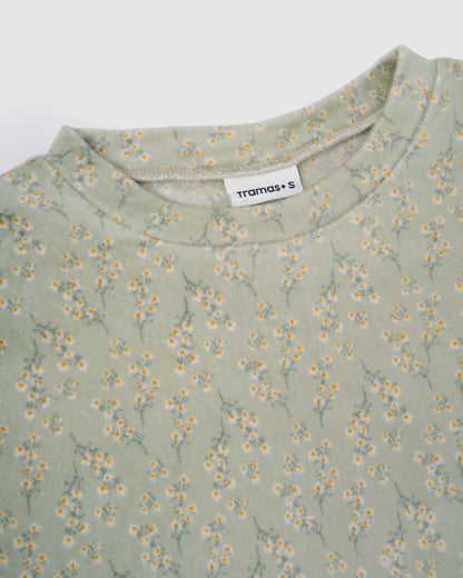 Pijama terciopelo super soft jua verde claro