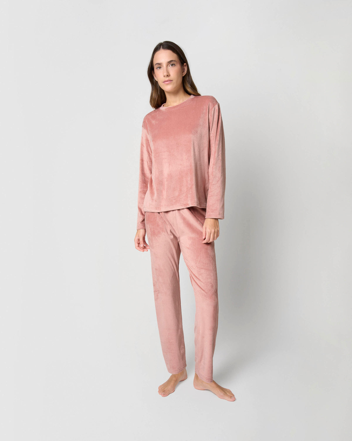 Pyjama Rosette en velours ultra doux et lisse