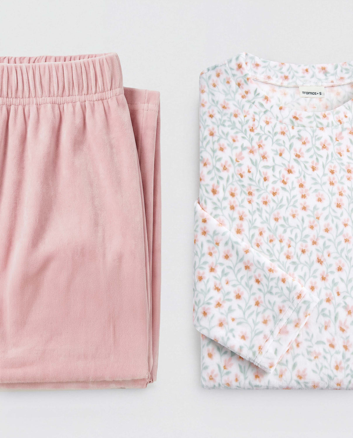 Pijama terciopelo super soft asili rosa