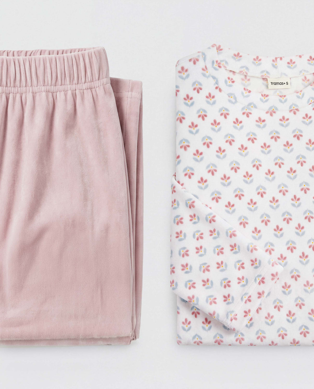 Pijama terciopelo super soft himbra rosa